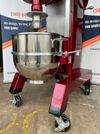 Hobart H600 60qt Mixer Pizza Dough Manual Bowl Lift on casters