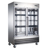 Saba S-47FG Two Glass Door Reach-In Freezer