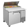 Turbo Air TPR-44SD-N 1 Door refrigeration Pizza Prep Table