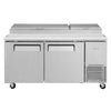 Turbo Air 6" TPR-67SD-N 2 Door Refrigerated Pizza Prep Table