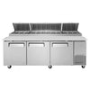 Turbo Air 93" TPR-93SD-N Refrigerated Pizza Prep Table