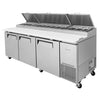 Turbo Air 93" TPR-93SD-N Refrigerated Pizza Prep Table